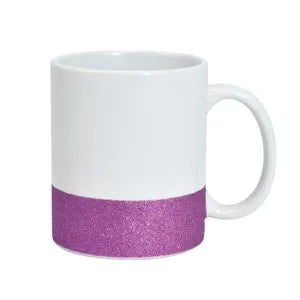 Caneca de Cerâmica com Glitter Personalizada – Várias Cores