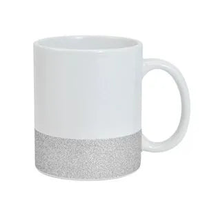 Caneca de Cerâmica com Glitter Personalizada – Várias Cores