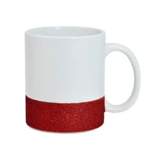 Caneca de Cerâmica com Glitter Personalizada – Várias Cores