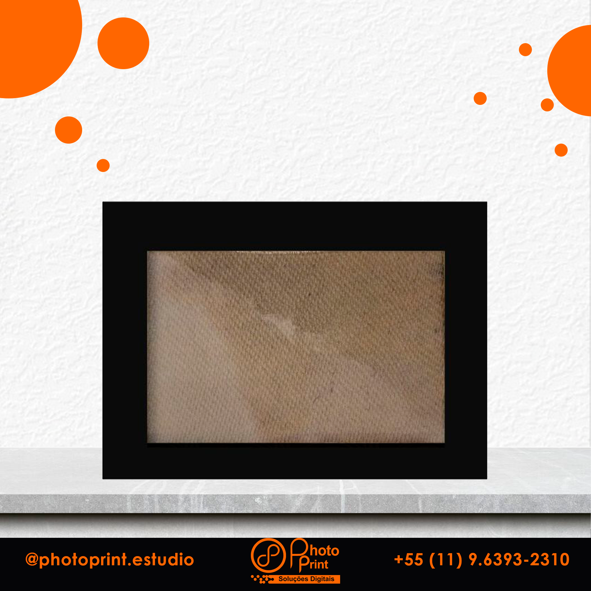 Moldura para Foto Personalizada | Vários Tamanhos e Acabamentos