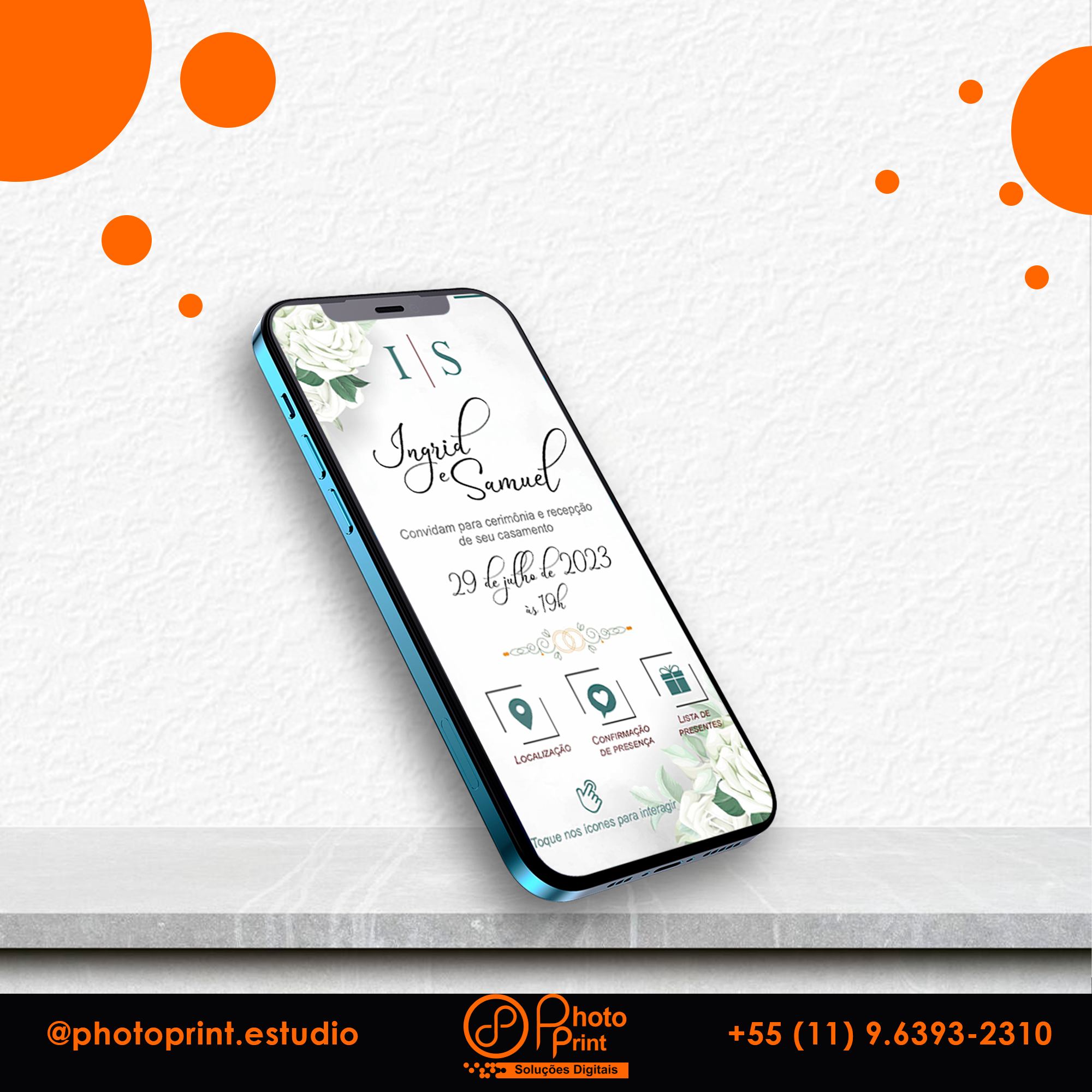 Convite Digital Personalizado para WhatsApp | Arte Exclusiva