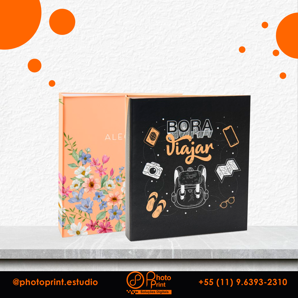 Álbum de Fotos 10×15 | Até 60 Fotos | Diversas Estampas