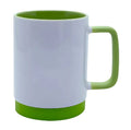Caneca com Base de Silicone e Detalhes Coloridos