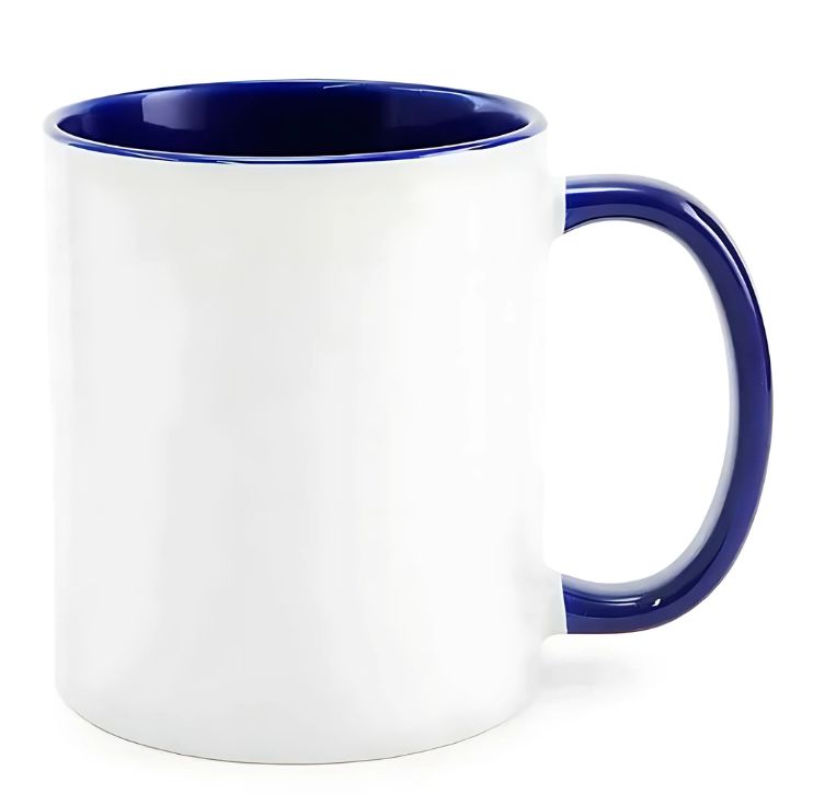 Caneca Personalizada Interior e Alça Colorida