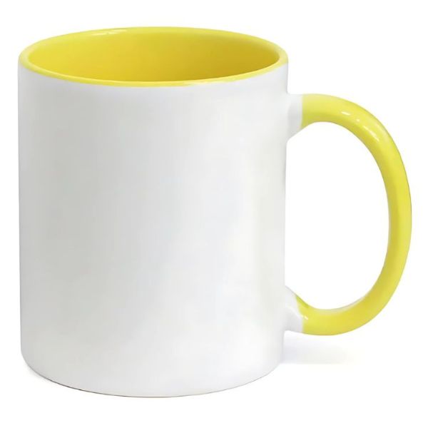 Caneca Personalizada Interior e Alça Colorida