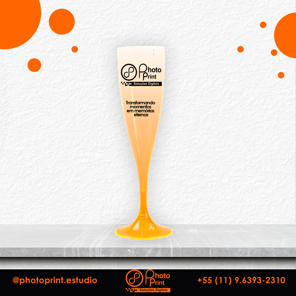 Taça de Champanhe Degradê Personalizada