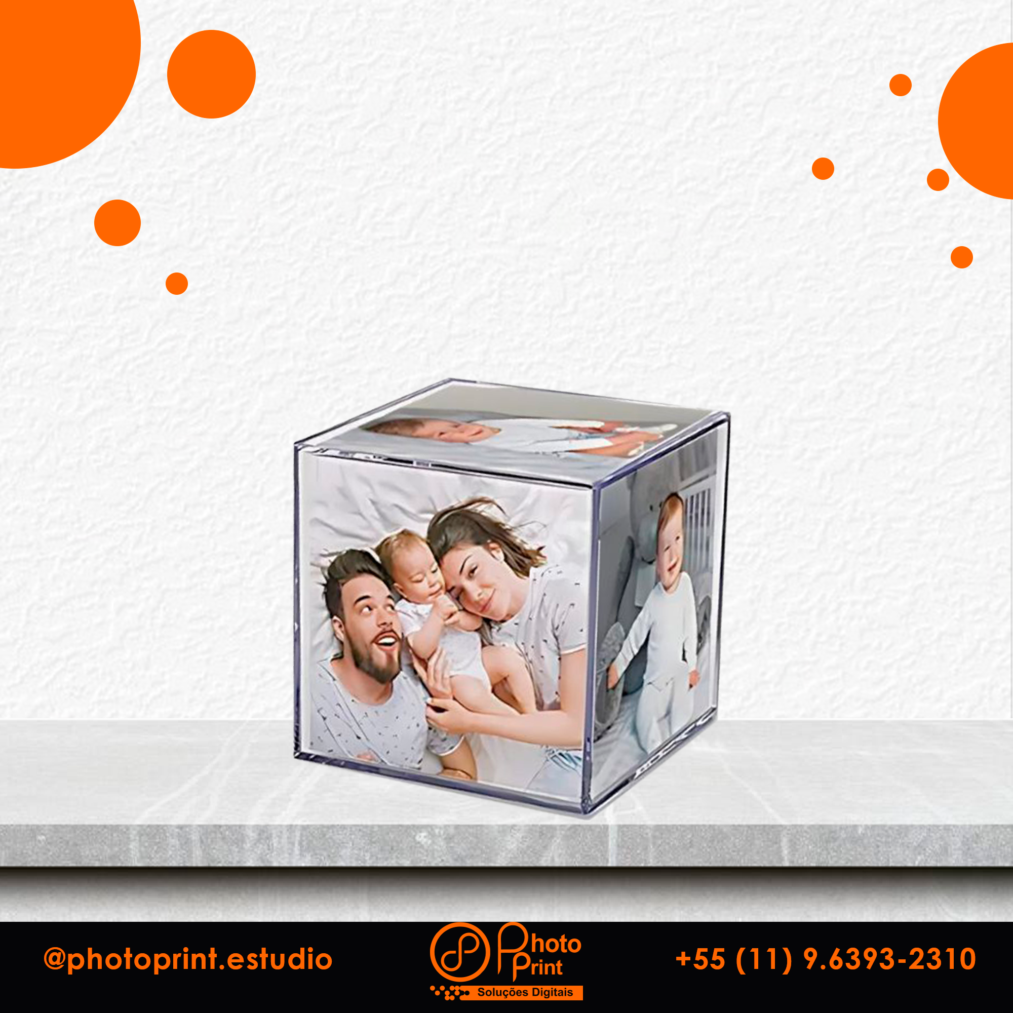 Cubo Personalizado com Fotos
