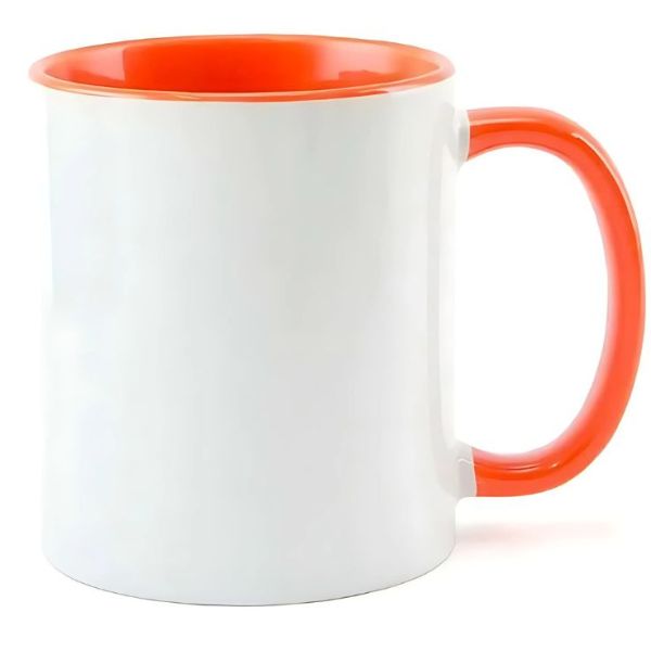 Caneca Personalizada Interior e Alça Colorida