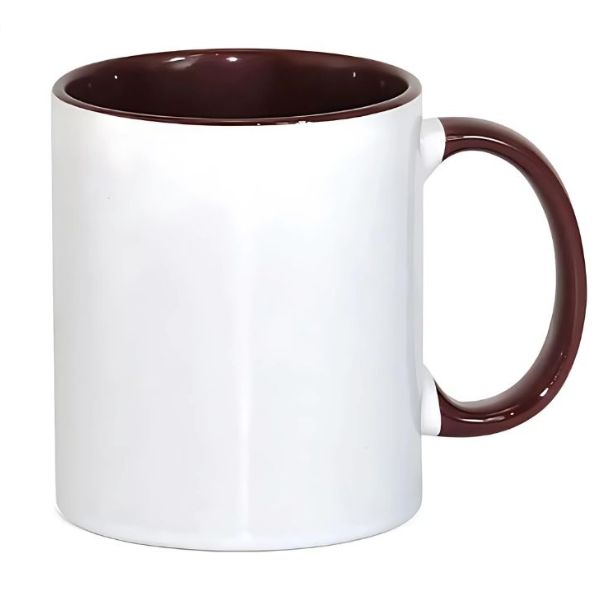 Caneca Personalizada Interior e Alça Colorida