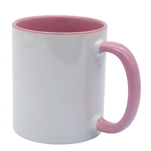 Caneca Personalizada Interior e Alça Colorida
