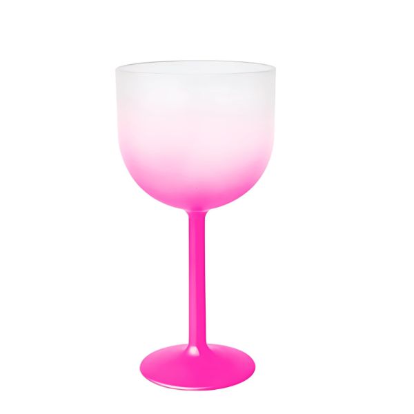 Taça de Gin Acrílica Degradê Personalizada | Diversas Cores