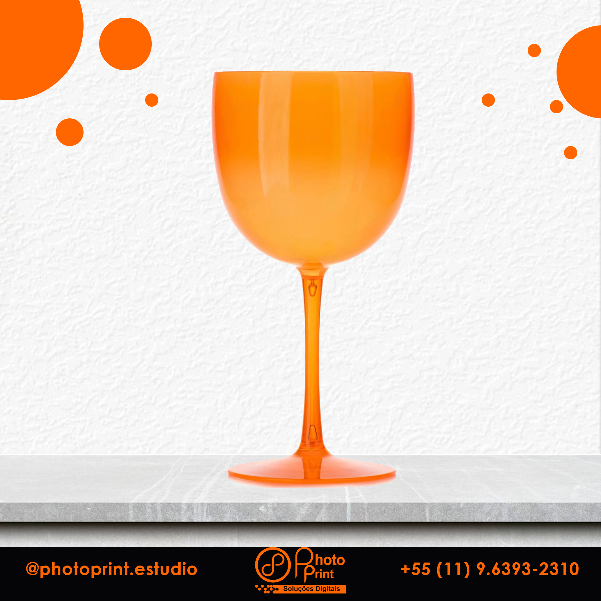 Taça de Gin Cor Sólida Personalizada